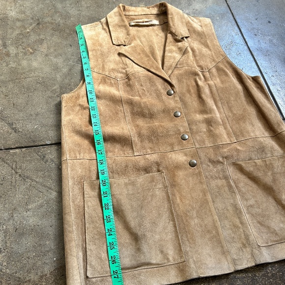 Miu Miu 1994 / 1995 Miu Min 100% Suede Leather Vest Top Sleeveless - Picture 6 of 12